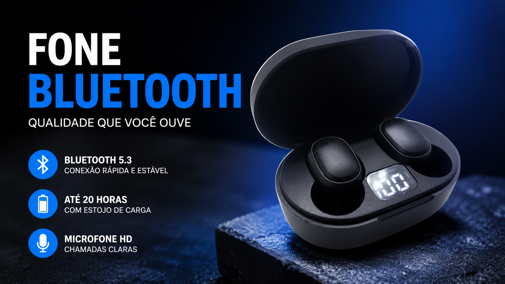 Rifa de um Fone Bluetooth